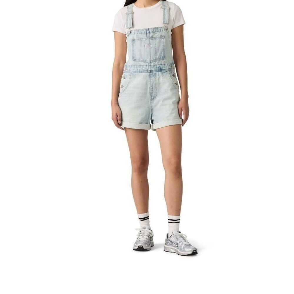 Levi's Vintage Denim Shortalls Overalls Shorts Clean Sweep